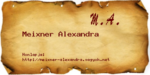 Meixner Alexandra névjegykártya